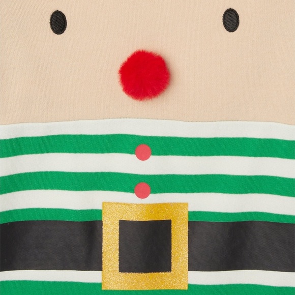 Holiday Time Baby Romper and Hat Christmas Set - Picture 2 of 4